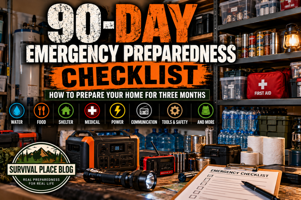 90 day emergency preparedness checklist for home emergency supplies